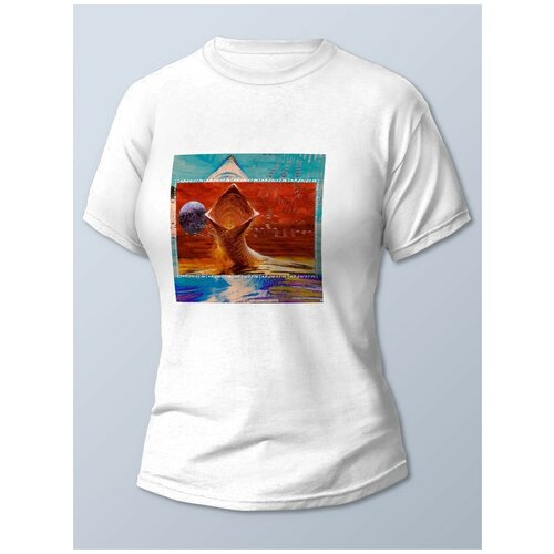 фото Футболка женская белая кино дюна (dunes, sandworm, червь, дюна) - 21908 brut-shop