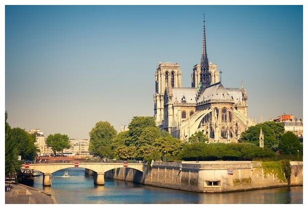 Постер на холсте Нотр-Дам де Пари (Notre Dame de Paris) 60см. x 40см.