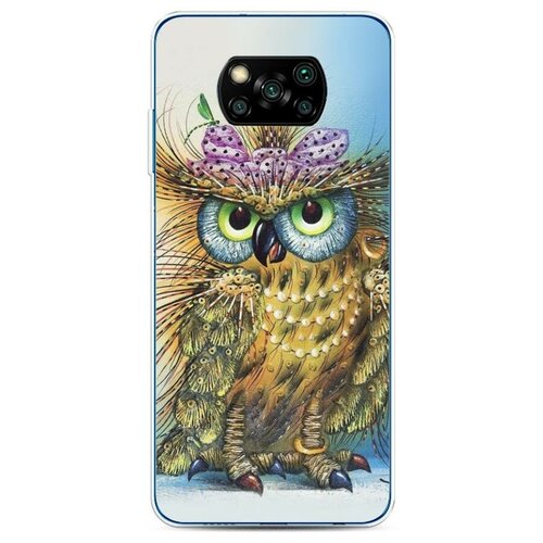 фото Силиконовый чехол "модная сова" на xiaomi poco x3 nfc / сяоми поко x3 nfc case place