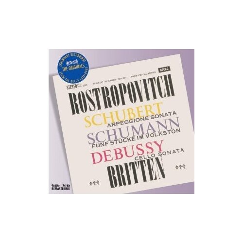 фото Компакт-диски, decca, mstislav rostropovich - schubert, schumann, debussy (cd)