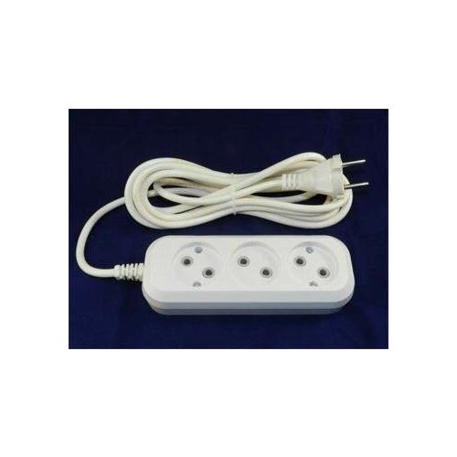 Jett сет. удл. ПВС 2х0.75 3 роз. 3 м 10А белый РС-3 (арт. 407484)