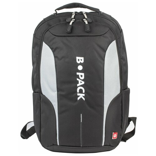 фото Рюкзак b-pack s-04 универсальный, с отделением для ноутбука, влагостойкий, черный, 45х29х16 см