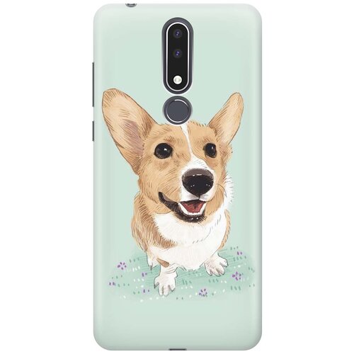 фото Gosso ультратонкий силиконовый чехол-накладка для nokia 3.1 plus с принтом "корги"
