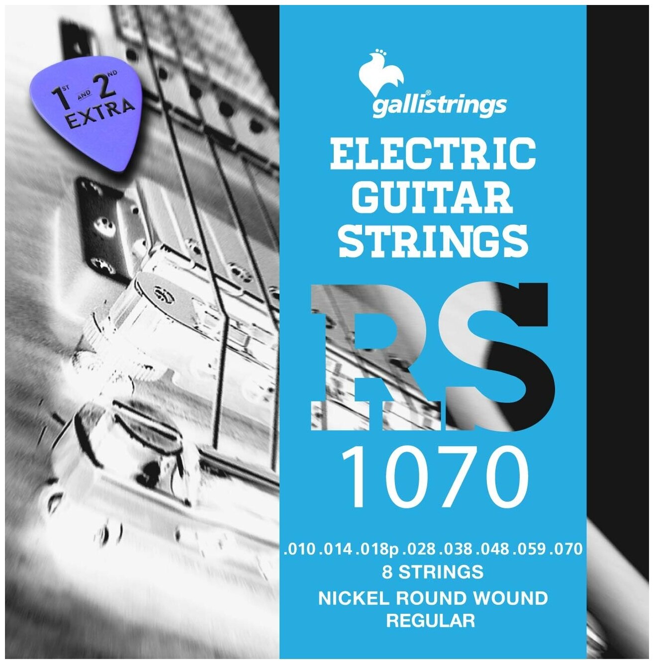 Струны для электрогитары Galli Strings Rs1070 - (10-70)