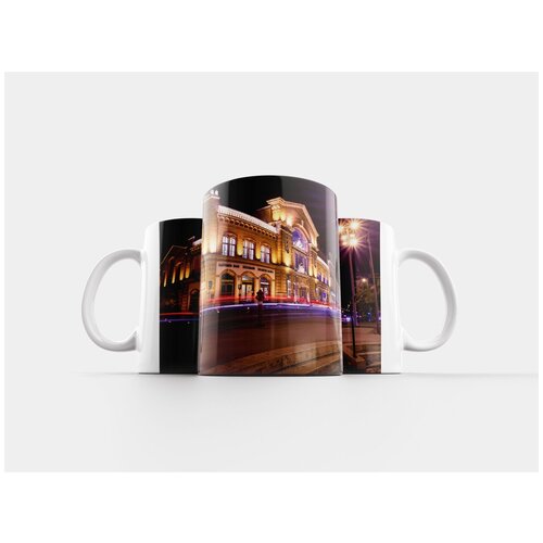 фото Кружка "будапешт ночью, городской свет, ночь" 320 мл lotsprints