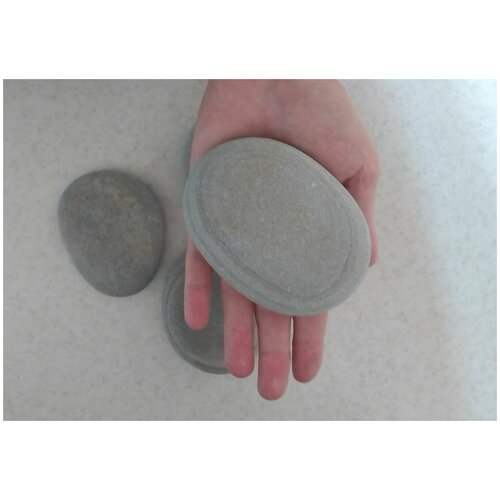 Крупная галька /плоский камень для творчества 9-11см. 4 шт. морской набор для творчества аквариума флорариума макраме натуральные палочки ракушки камни