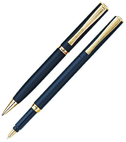 Набор подарочный Pierre Cardin Pen&Pen - Metallic Black GT, шариковая ручка + ручка-роллер, M, шт PC0867BP/RP