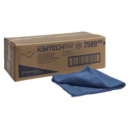 7589 Микрофибра в коробке Kimtech Prep синий (1 кор х 25 л)