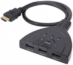 HDMI switcher: 3 in - 1 out / для удобного переключения между устройствами