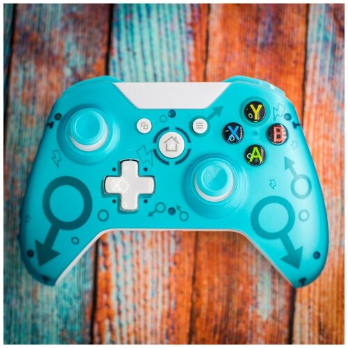 фото Геймпад dobe wireless controller db- n1 blue для ps3/pc/xbox one, голубой