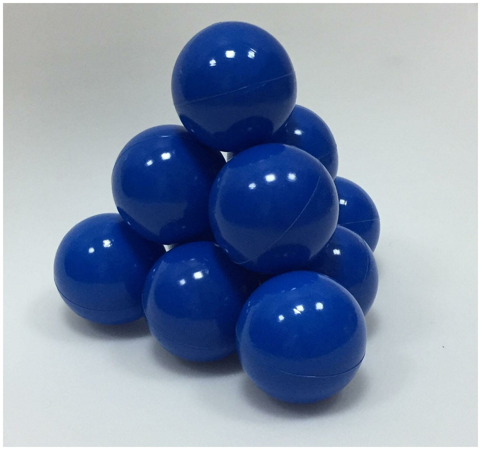 Комплект шариков для сухого бассейна 250 шт, диаметр 7 см, цвет синий - фотография № 2