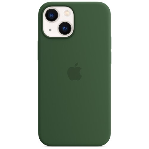 фото Чехол-накладка apple magsafe силиконовый для iphone 13 mini зелёный клевер