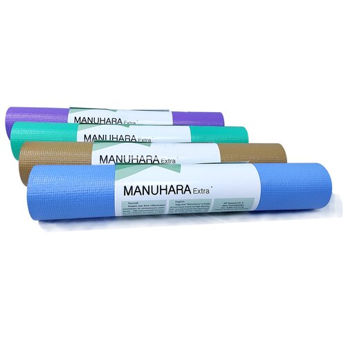 Коврик для йоги Manuhara Extra (185х60 см, 4,5 мм), фиолетовый коврик migliore 30784 капучино