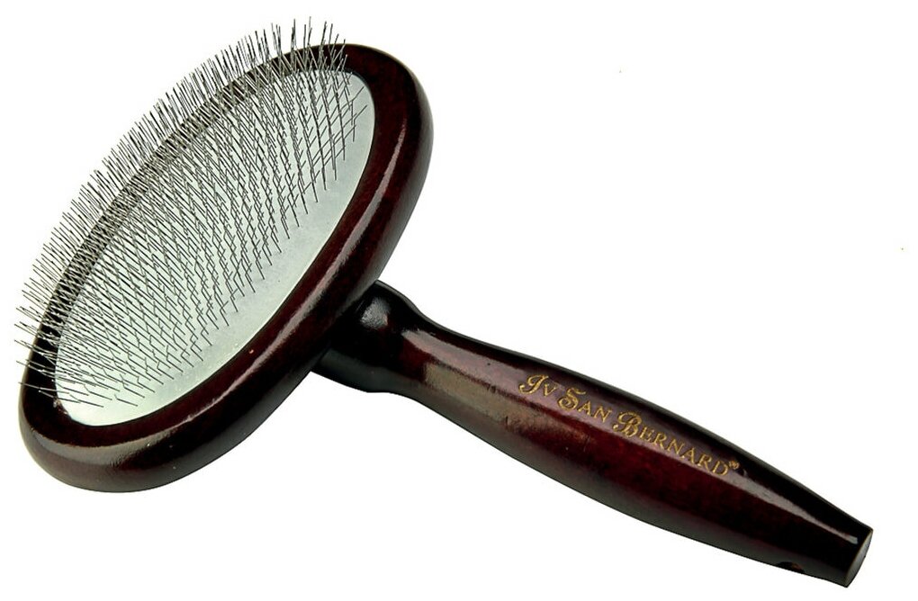 ISB SLICKER BRUSH ROUND профессиональный сликер овальный, средний - фотография № 1