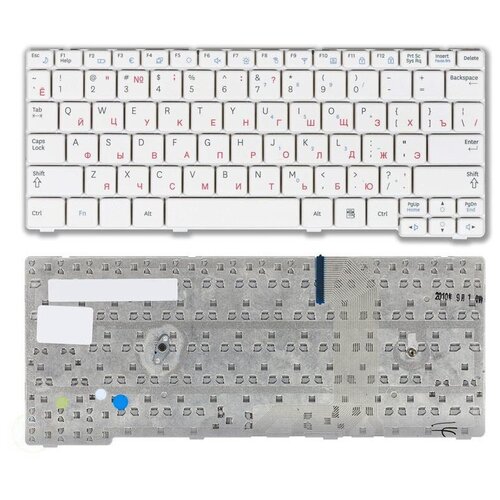 Клавиатура для ноутбука Samsung NF110 белая клавиатура для ноутбука samsung nf110 np nf110 ba59 02862c белая