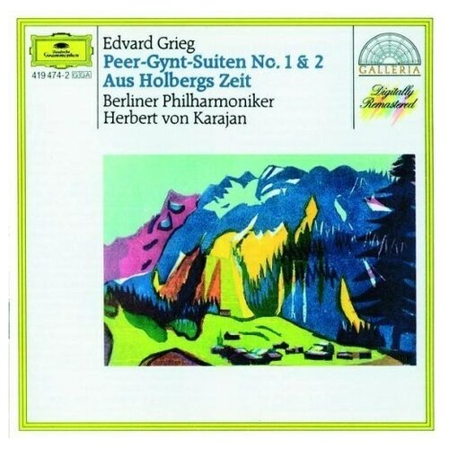 AUDIO CD GRIEG: Peer-Gynt-Suiten 1 + 2. Karajan. 1 CD audio cd beethoven ouverturen karajan 2 cd