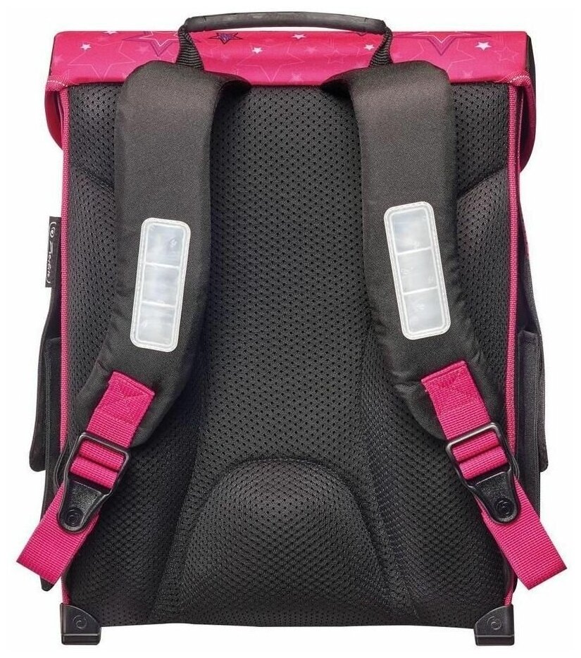 Ранец Herlitz, Smart Melody Clef без наполнения розовый/черный - фото №7