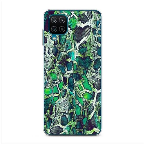 фото Силиконовый чехол "зеленая кожа змеи" на samsung galaxy a12 / самсунг галакси а12 case place