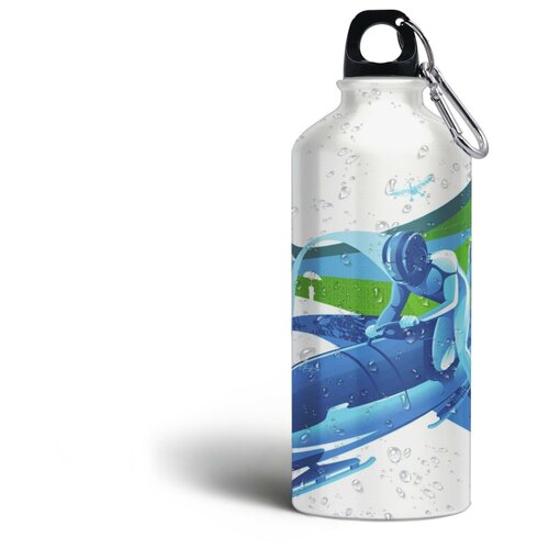 Бутылка спортивная/туристическая фляга бобслей спорт - 76