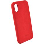 Чехол TORIA для iPhone X/XS Alcantara Hard Lobster (Red) - изображение