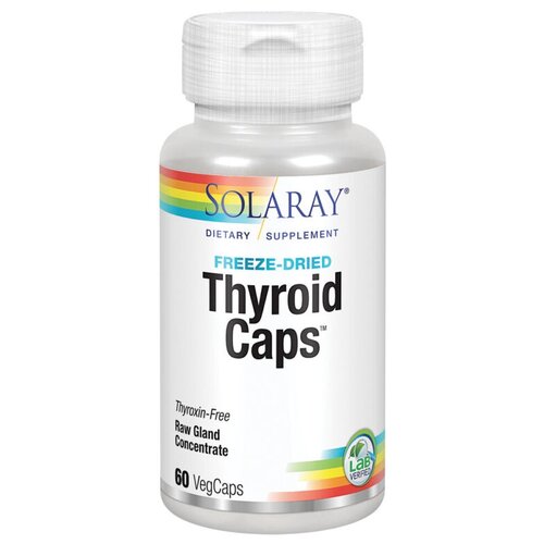 Капсулы Solaray Thyroid Caps, 80 г, 60 шт.