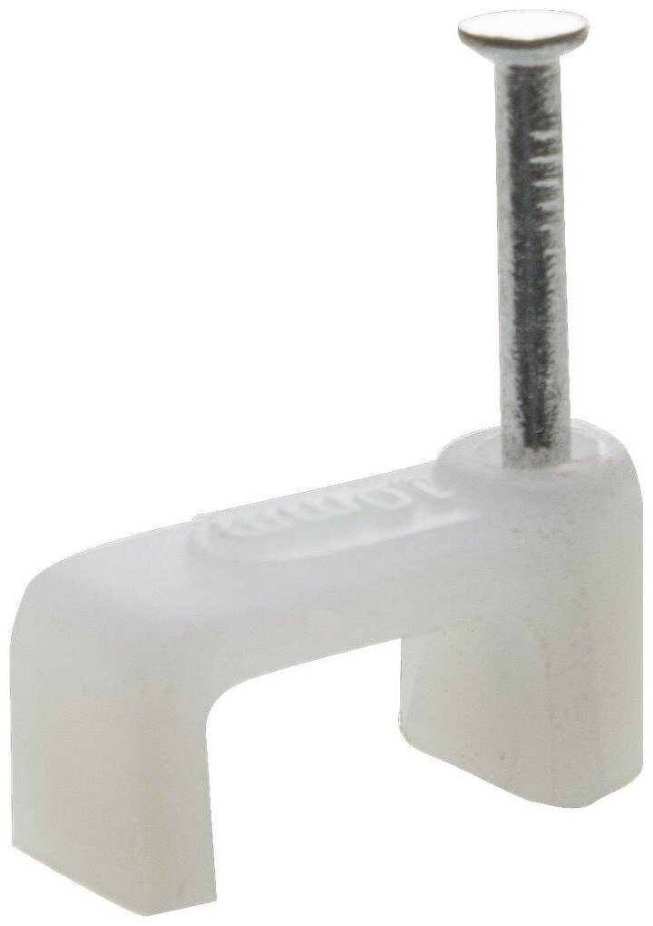 Скоба-держатель для плоского кабеля с оцинкованным гвоздем 8 мм 100 шт STAYER 4511-08