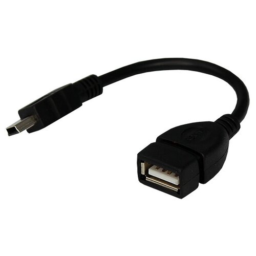 Rexant USB кабель OTG micro USB на USB шнур 0.15 м черный , 10 шт.