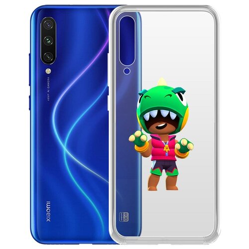 фото Чехол-накладка clear case brawl stars-дино леон для xiaomi mi a3 krutoff group