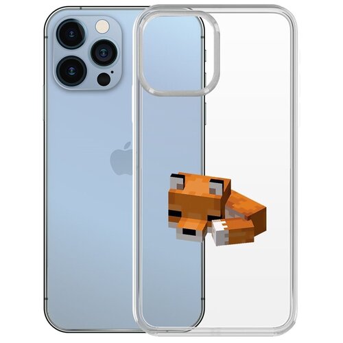 Чехол-накладка Krutoff Clear Case Спящий Лисенок для iPhone 13