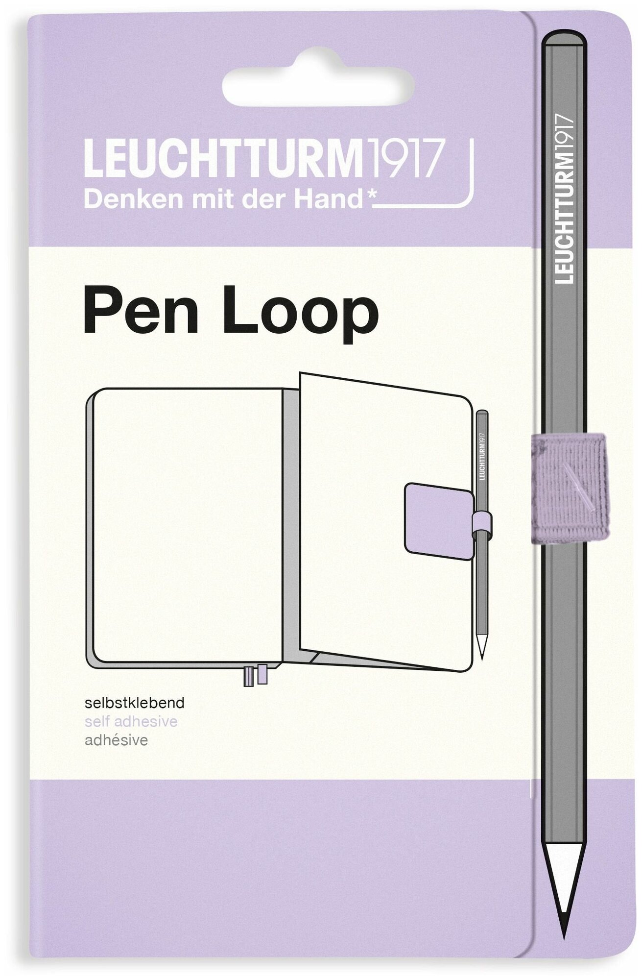 Петля самоклеящаяся Pen Loop Smooth Colours для ручек на блокноты Leuchtturm цвет сиреневый