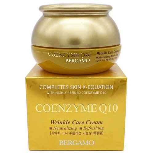 BERGAMO Крем с коэнзимом Q10 антивозрастной, 50 гр BERGAMO COENZYME Q10 WRINKLE CARE CREAM