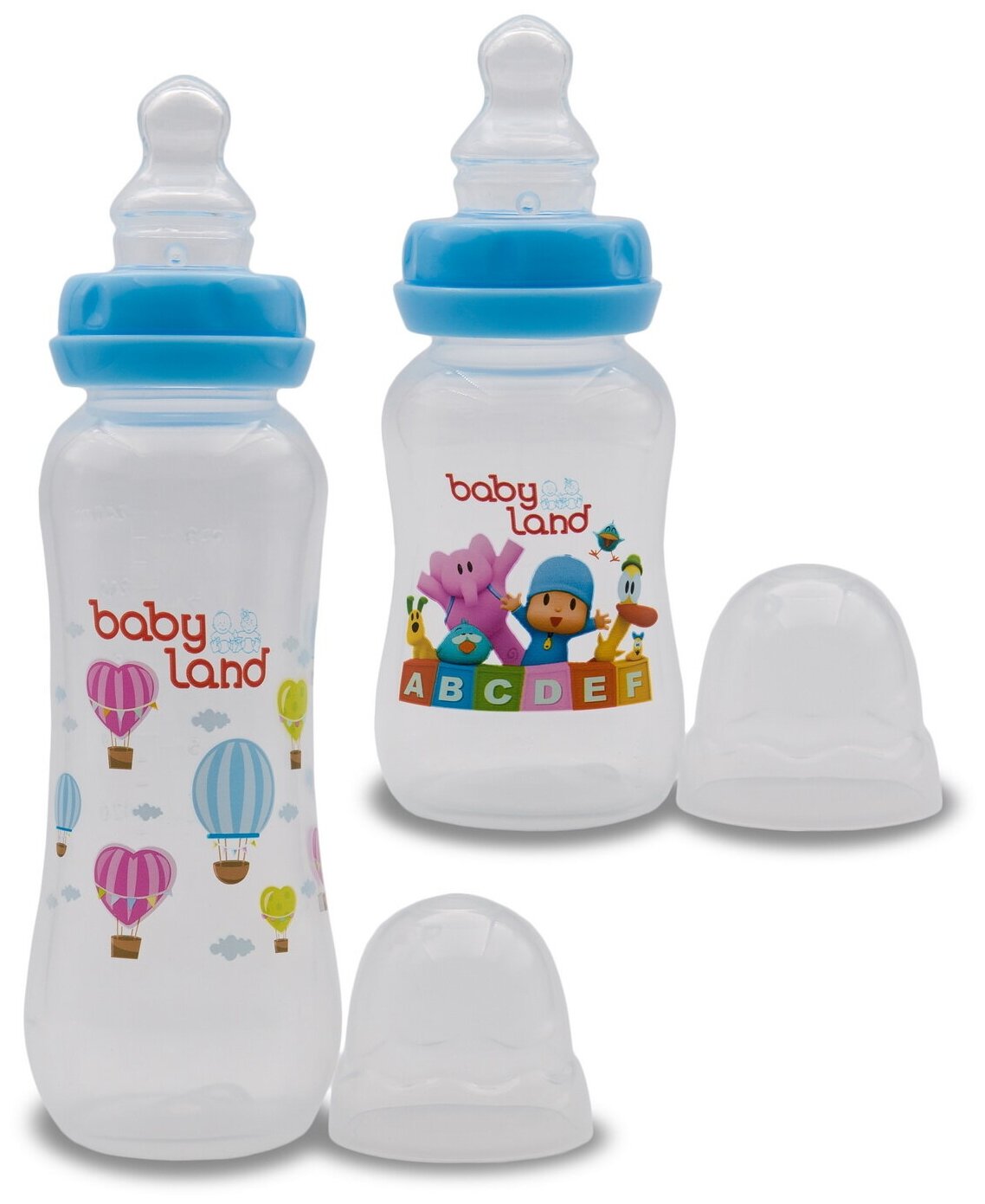 Набор бутылочек "Baby Land" с анатомической соской (150мл и 240мл)