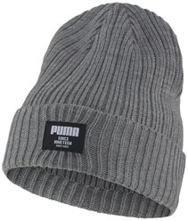 Шапка Puma Ribbed Classic Beanie Серый Adult 2283106