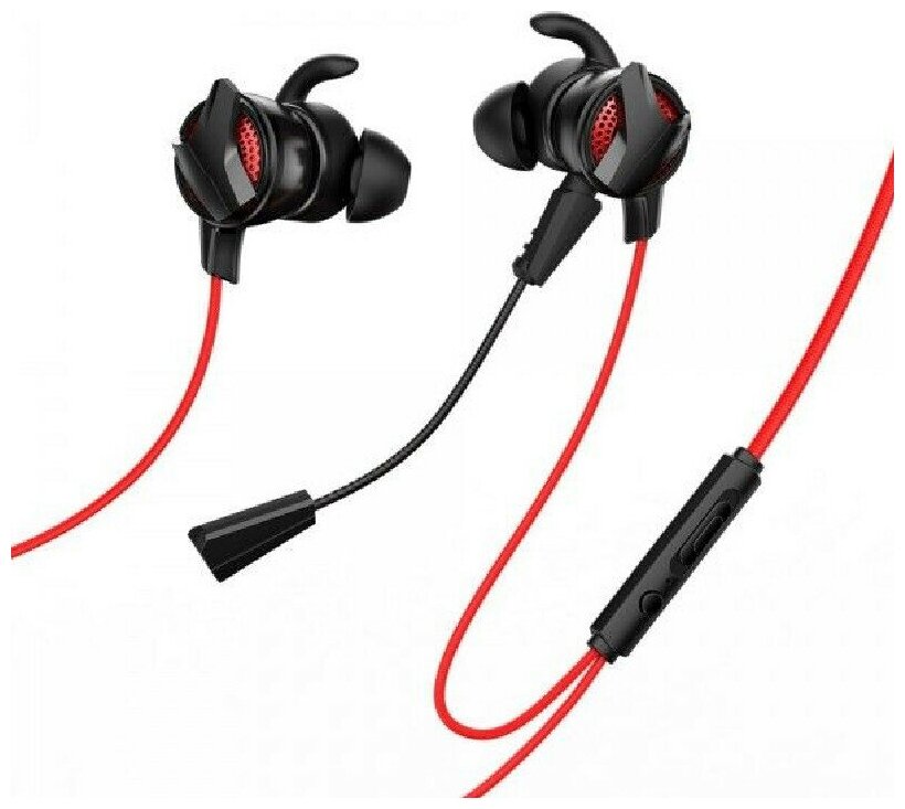 Проводные наушники Baseus GAMO Type-c Wired Earphone C15 (красный+черный)