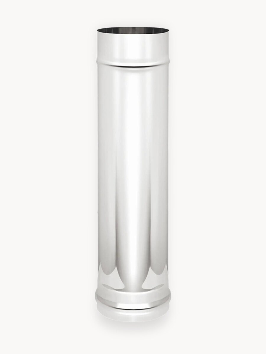 Труба из нержавеющей стали для дымохода (AISI 430/0,5мм), длина 0,5м (диаметр 110)