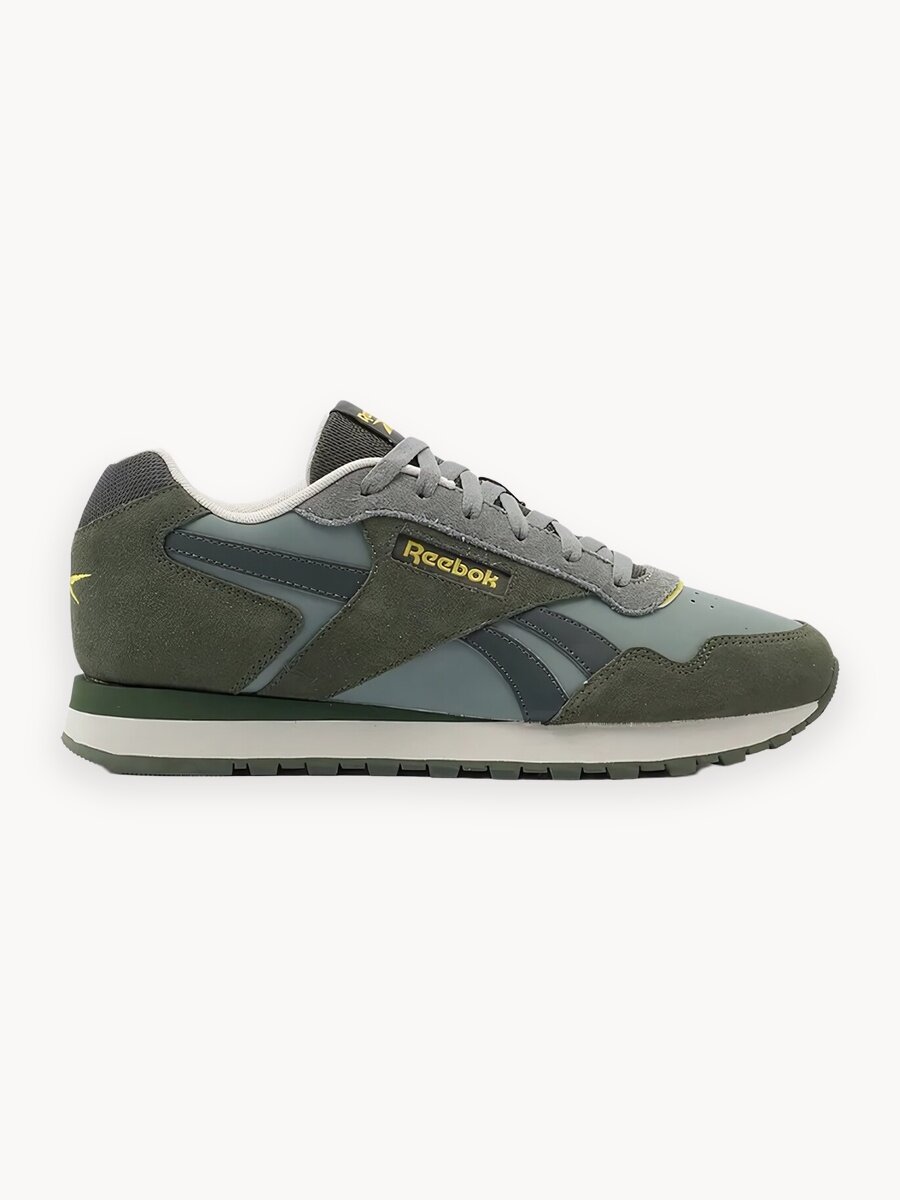 Кроссовки Reebok Glide, размер 9 US, серый/зеленый