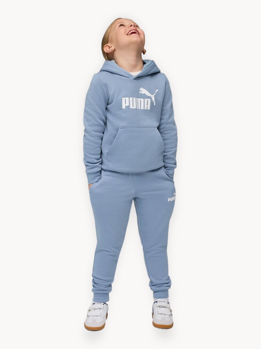 Костюм спортивный PUMA ESS No.1 Logo Sweat Suit FL PS, размер 116, голубой