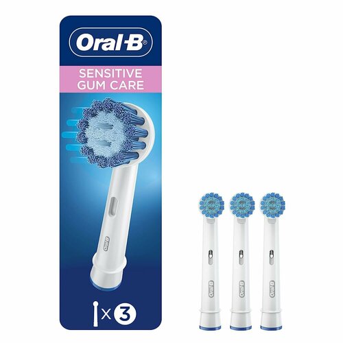 Мягкие насадки для щетки Oral B - Sensitive Gum Care (Extra Soft) США 3шт oral b для детей star wars сменные насадки щетки extra soft для детей от 3 лет 2 насадки щетки