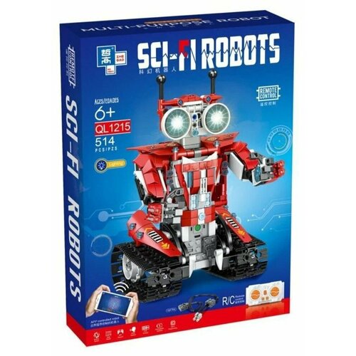 Конструктор Robots Красный Робот на радиоуправлении 514 деталей QL1215