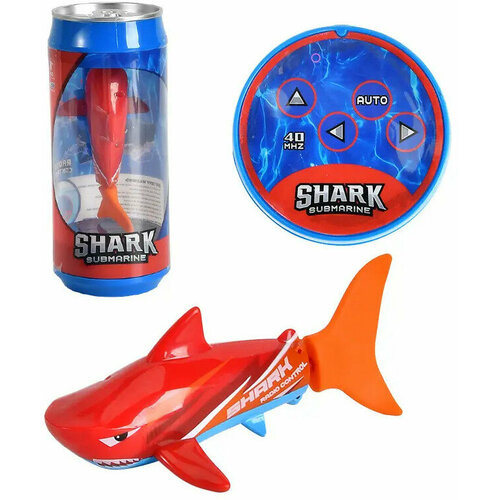 Радиоуправляемая рыбка-акула (красная, водонепроницаемая в банке) - 3310H-RED (3310H-RED)