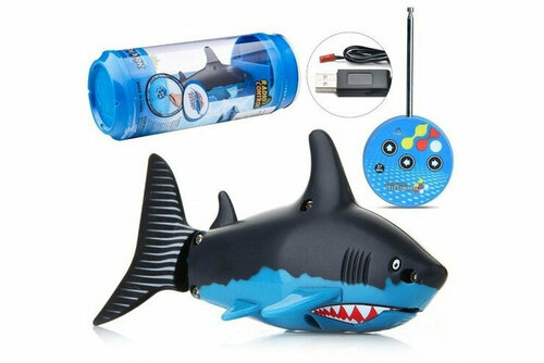 Create Toys Радиоуправляемая рыбка-акула (черная) водонепроницаемая Create Toys 3310B-1 ()