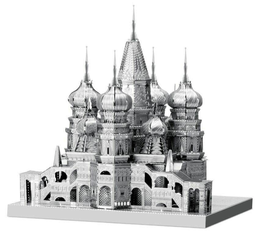 фото Металлический 3D конструктор "Храм Василия Блаженного"