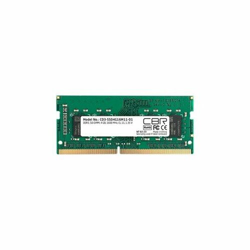Оперативная память 4Gb DDR-III 1600MHz CBR SO-DIMM CD3-SS04G16M11-01 160000₽