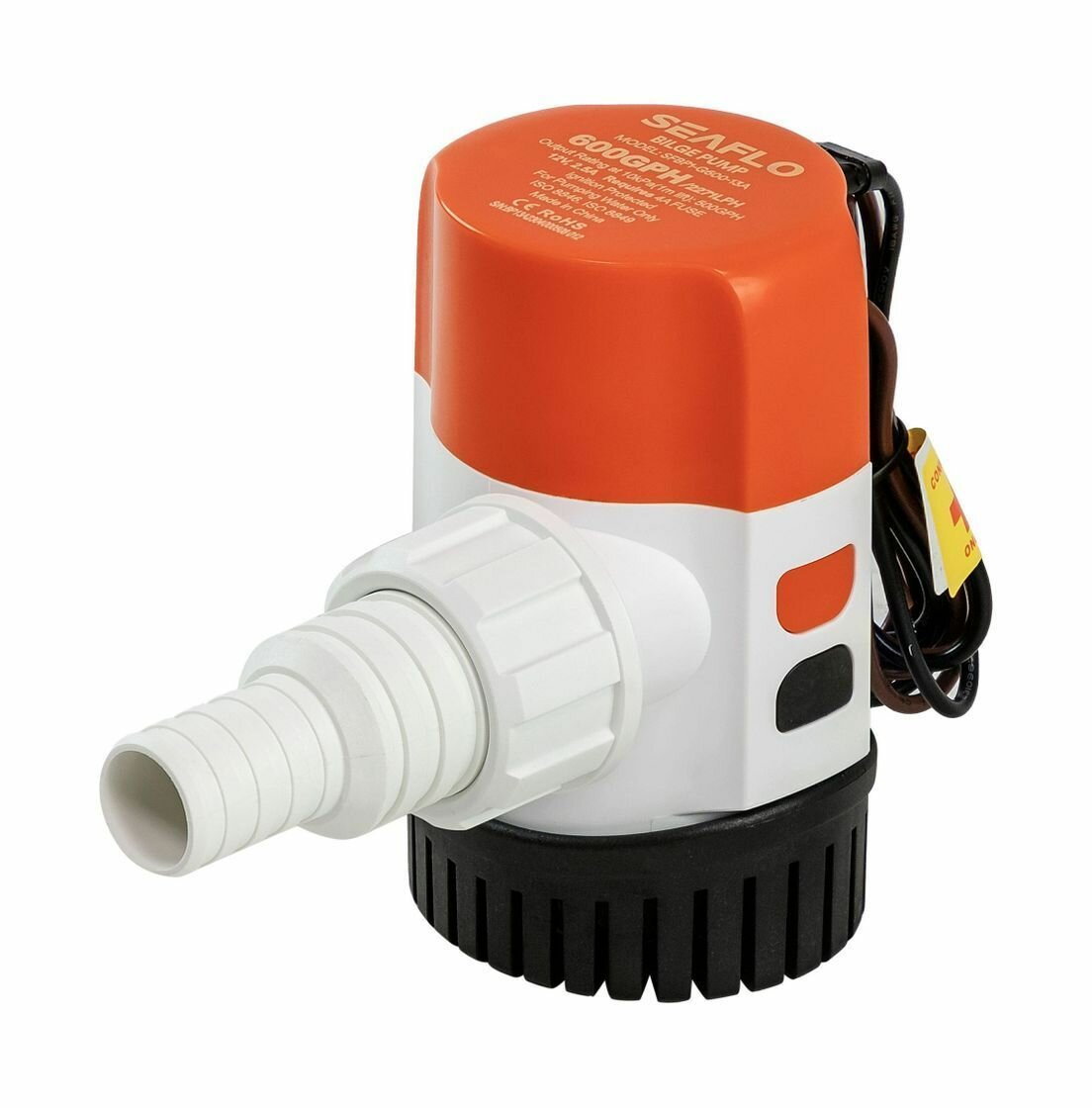 Помпа трюмная 600GPH, 38 л/мин, под шланг 19/29 мм, 12V, SeaFlo