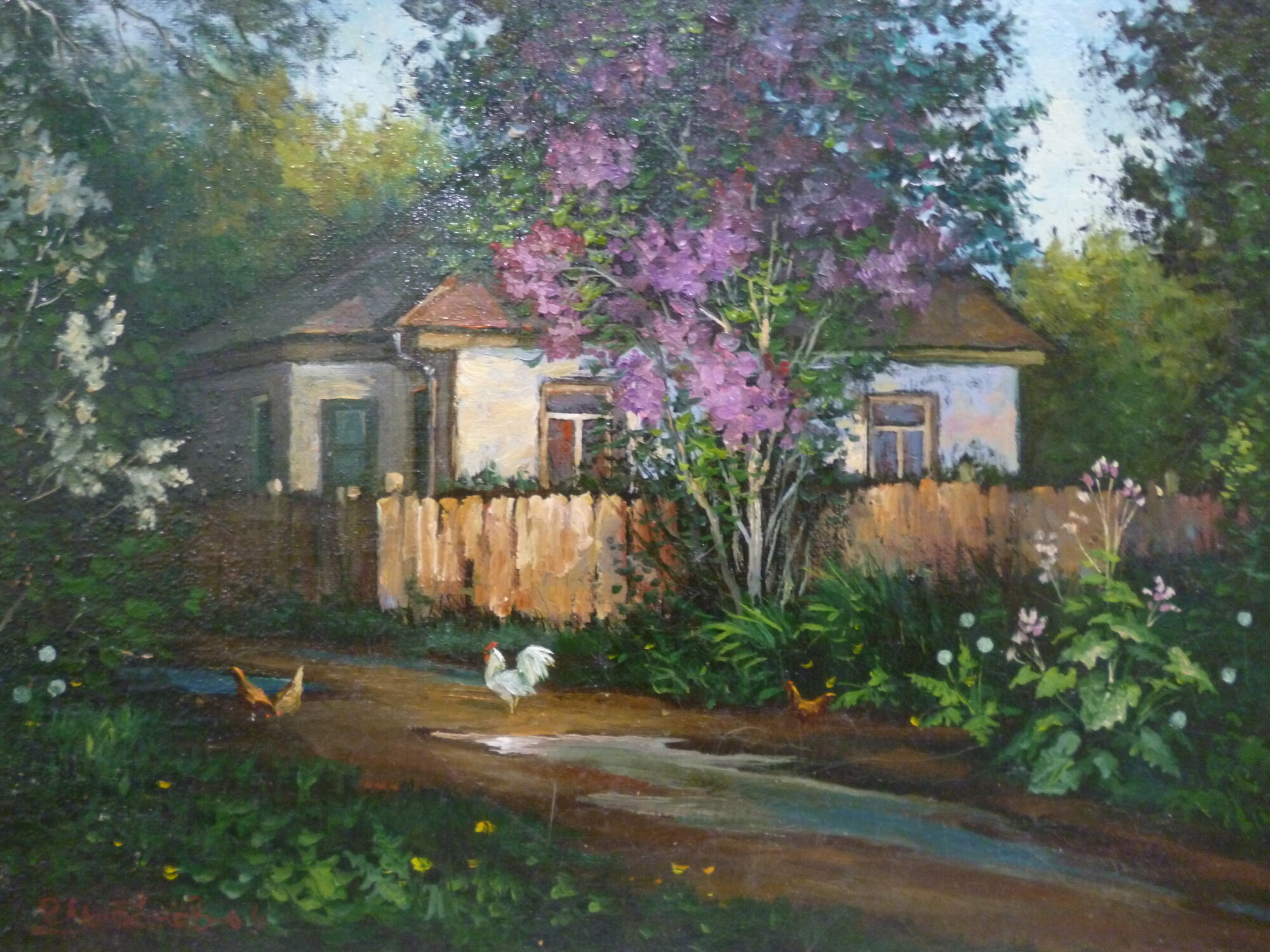 Весенний пейзаж, "Сормовская весна", Цыбанев С. И, холст/масло/двп, 2005 год, авторская работа