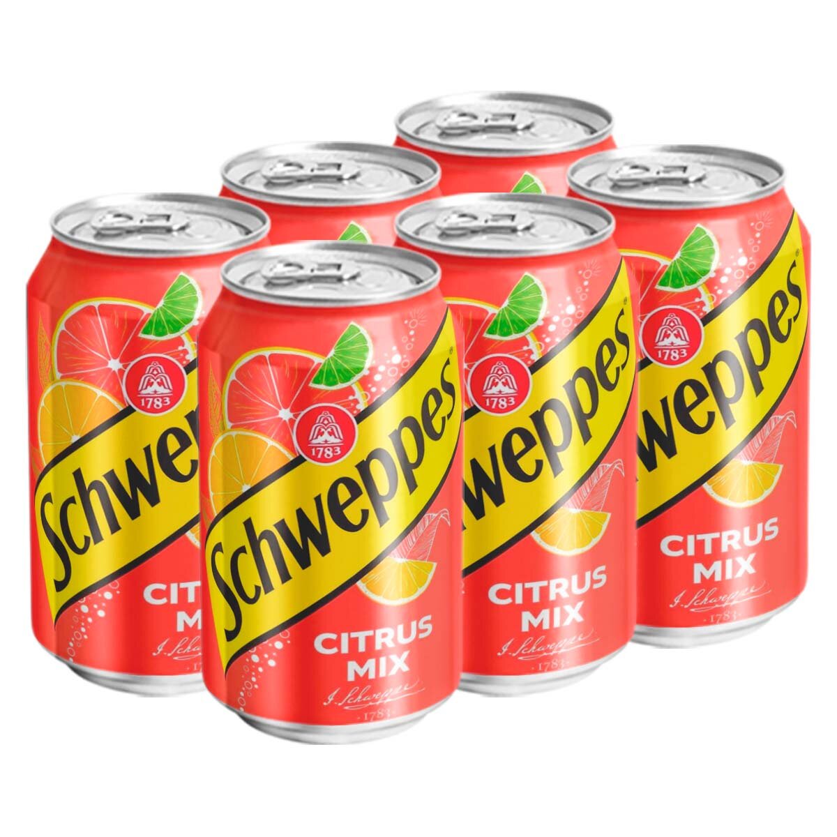 Schweppes Citrus Mix/Швепс Цитрусовый Микс 6 шт. - фотография № 1