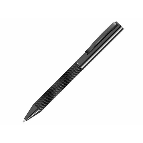 Ручка металлическая шариковая из сетки MESH, стальной/черный роскошная металлическая поворотная шариковая ручка с металлическим покрытием деловой подарок масляная ручка милые канцелярские принадл