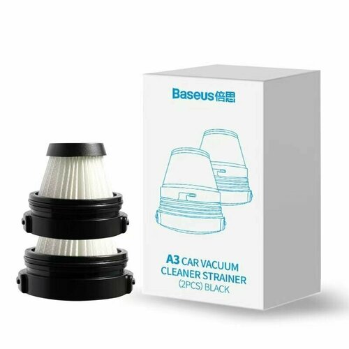 Фильтры для автомобильного пылесоса Baseus A3 Car vacuum Cleaner strainer, (CRXCQA3-A01) 2шт пылесос baseus a3 car vacuum cleaner tarnish crxcqa3 0a