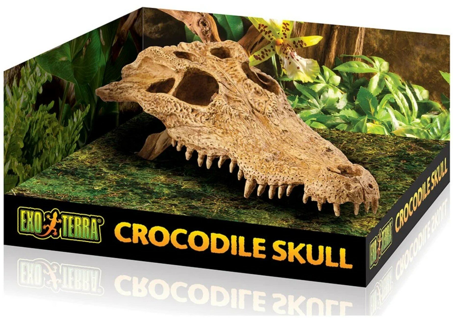 Грот Exo Terra Crocodile Skull 23x7.5x12 см бежевый