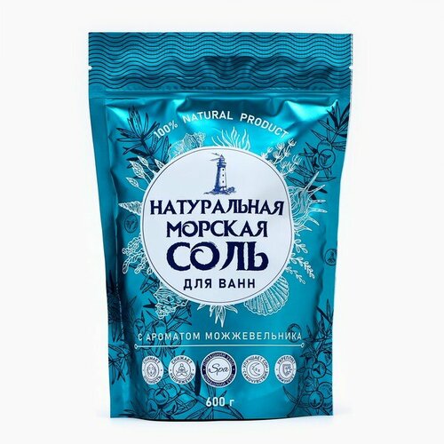 Соль для ванн морская натуральная можжевельник 600 г 467₽